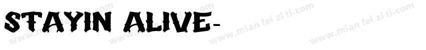 stayin alive字体转换